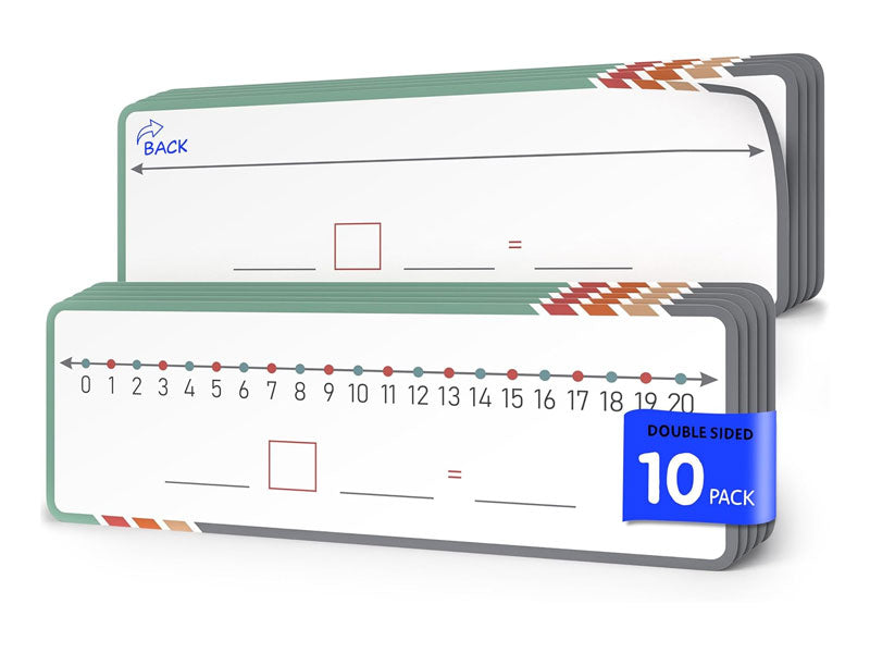 Dry Erase Flexic Math Number Line 4"x12" (10 pc)