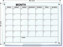 34x46 glass monthly planner wipe board with tray