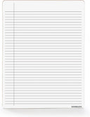 double sided dry erase notebook ruled board