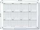 34x46 glass yearly wall calendar for schools