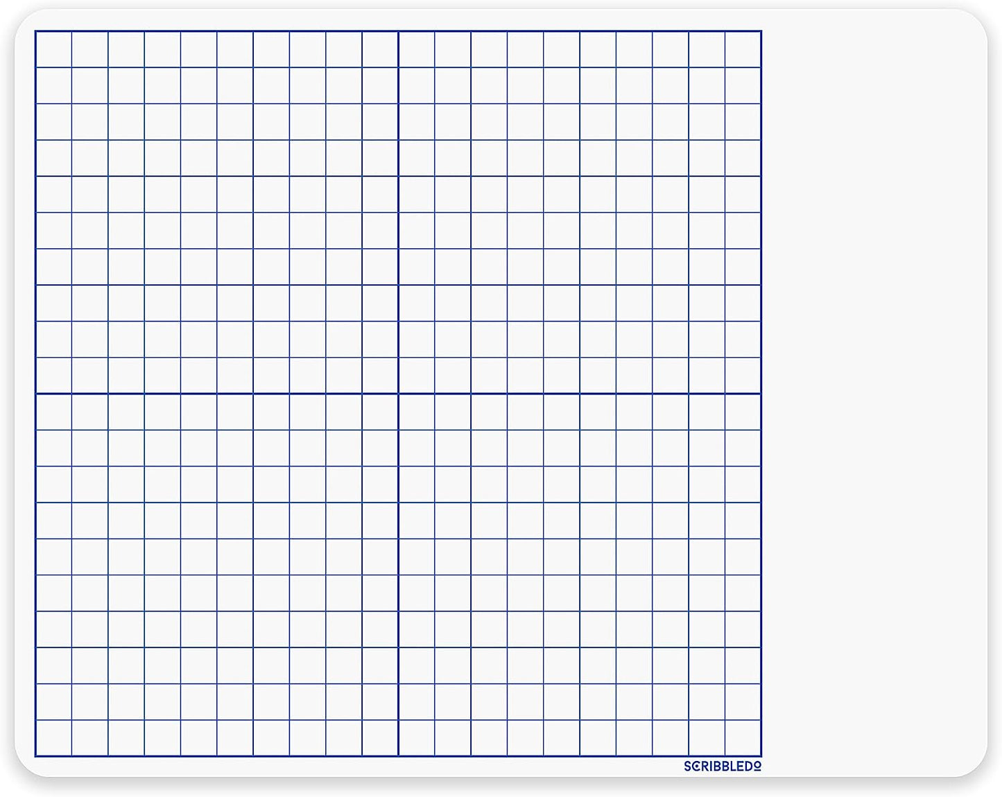 Graph Double Sided Whiteboard 11"x14"