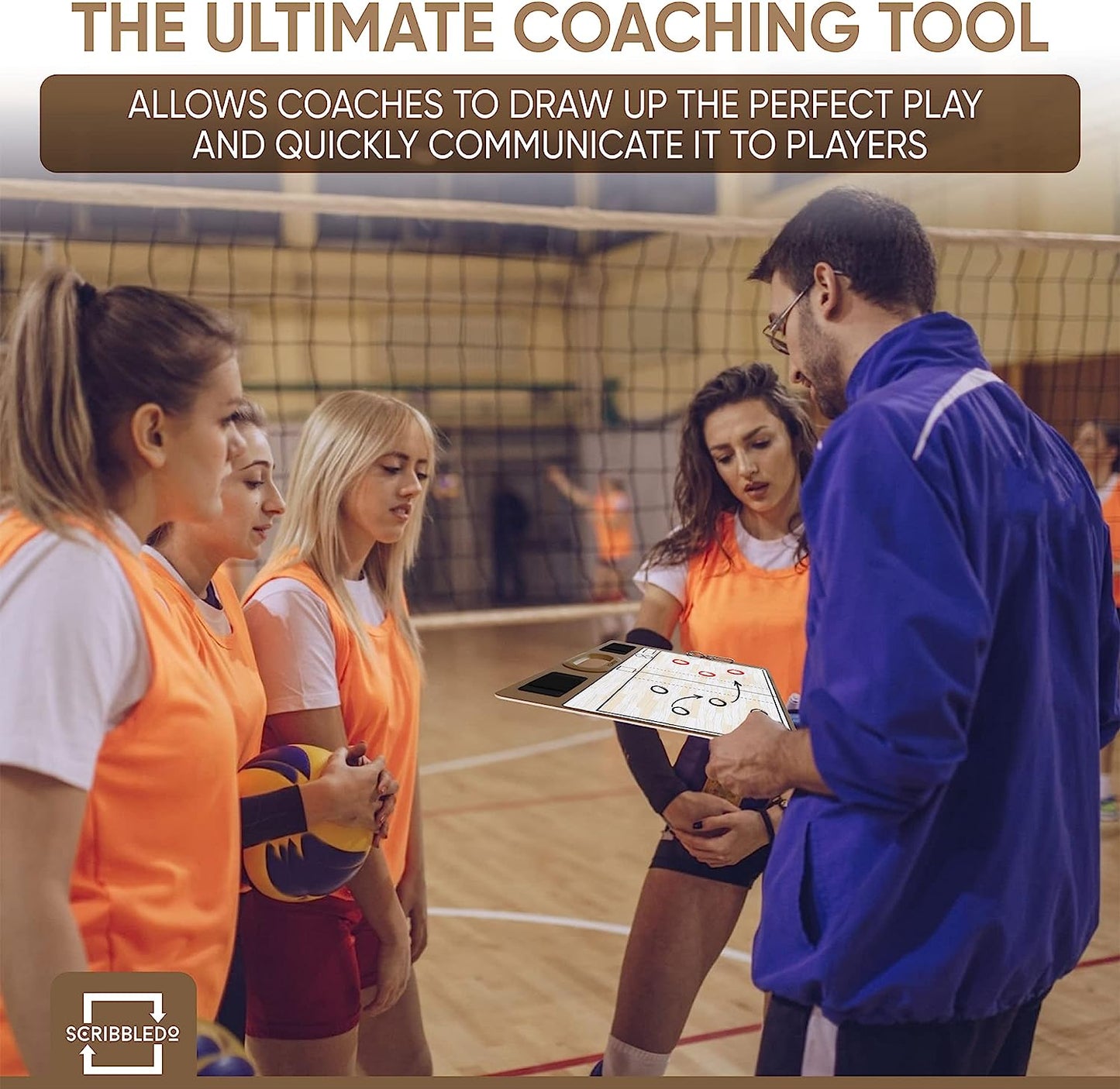 volleyball double sided coaching clipboard