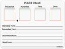 place value chart whiteboard 9x12