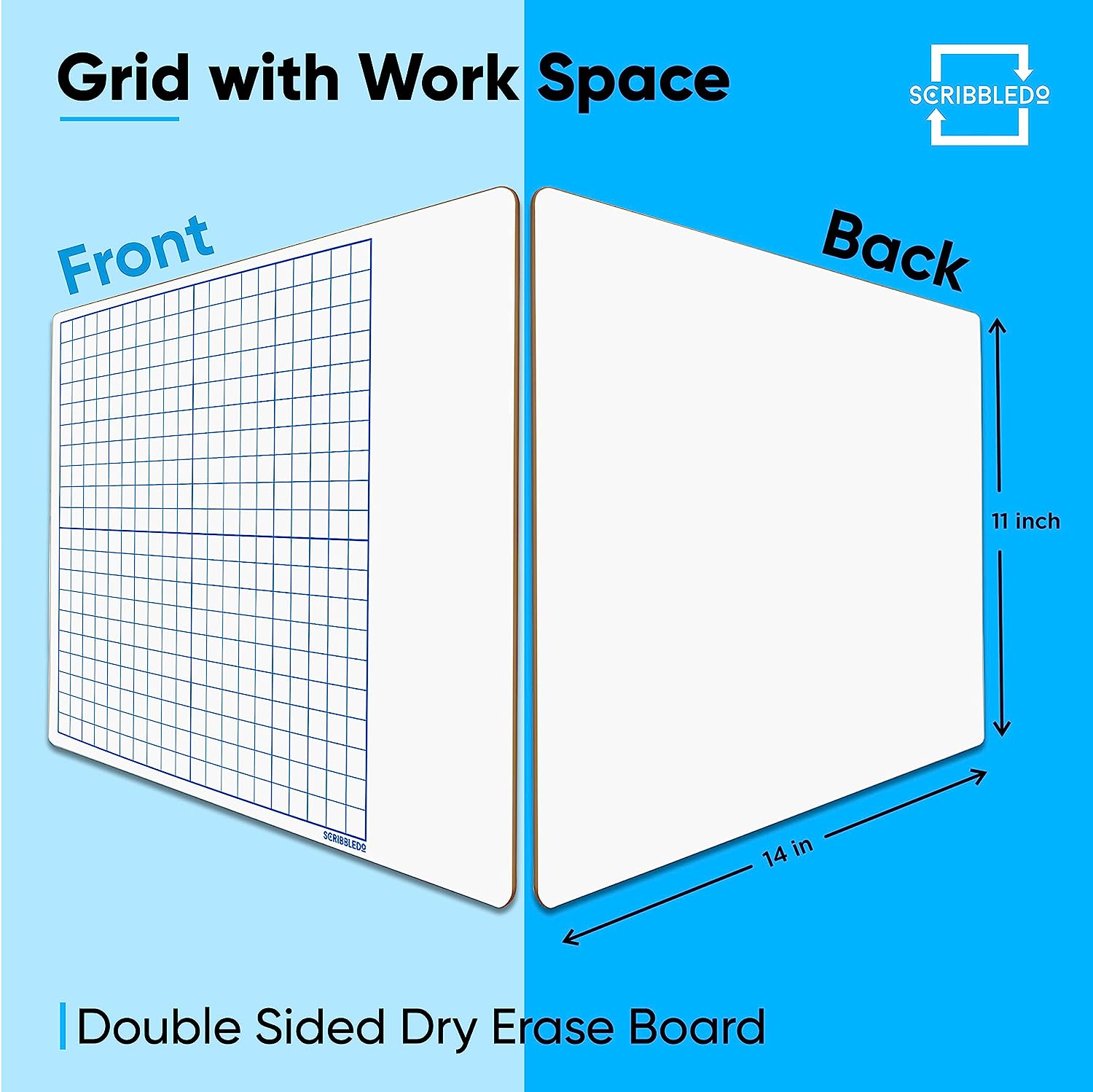double sided graph board 11x14