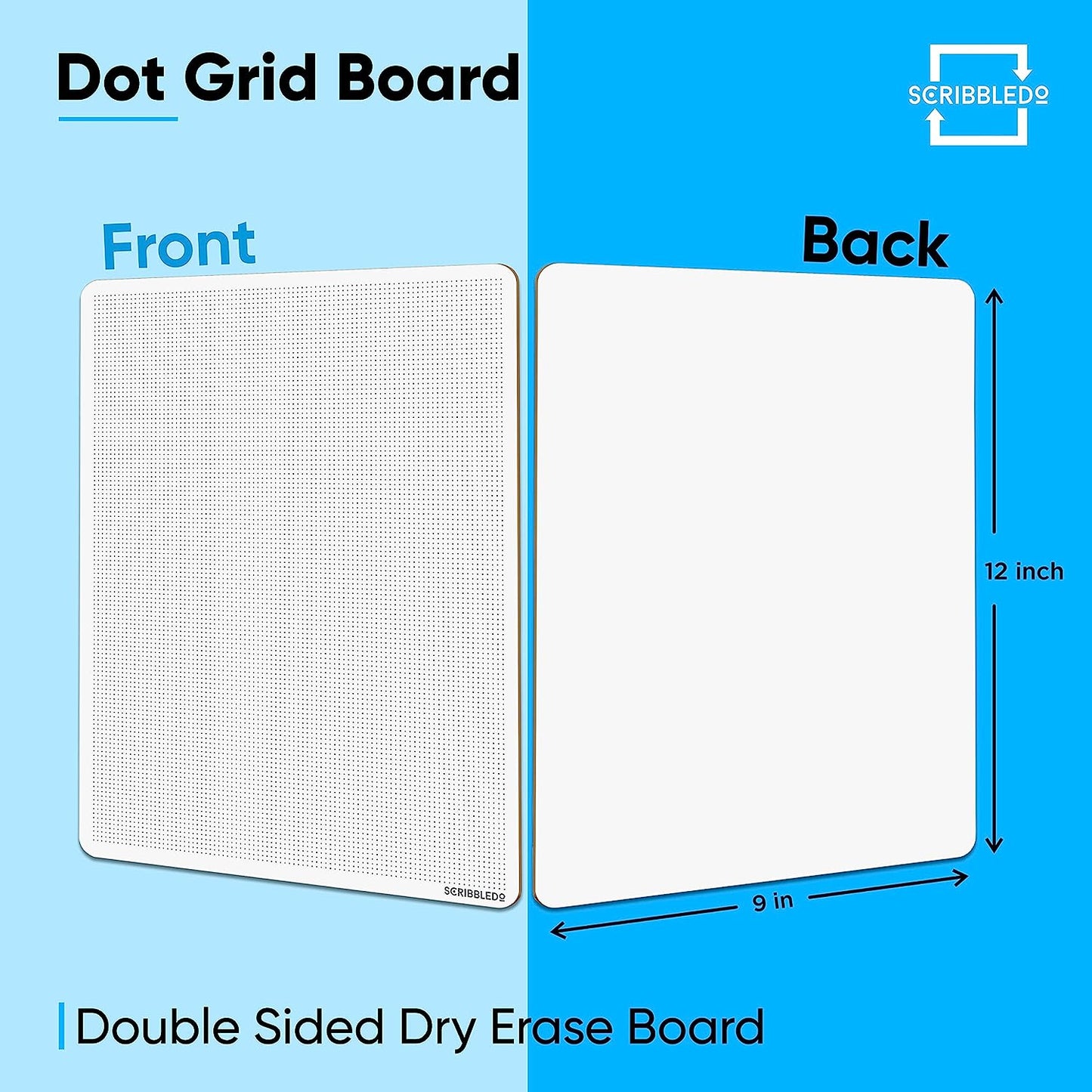 9x12 double sided dry erase dotted board