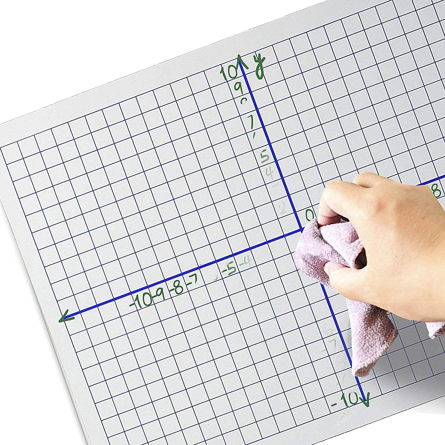 dry erase double sided xy axis chart 9x12