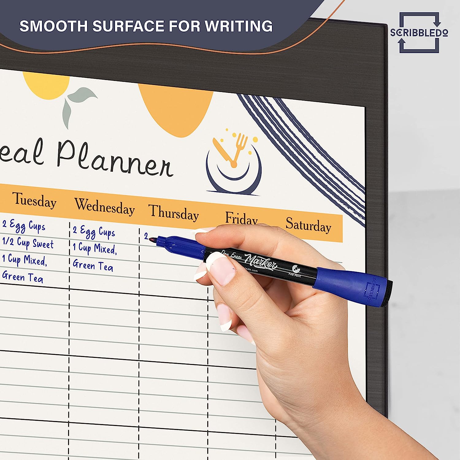 Weekly Meal Planner for Fridge