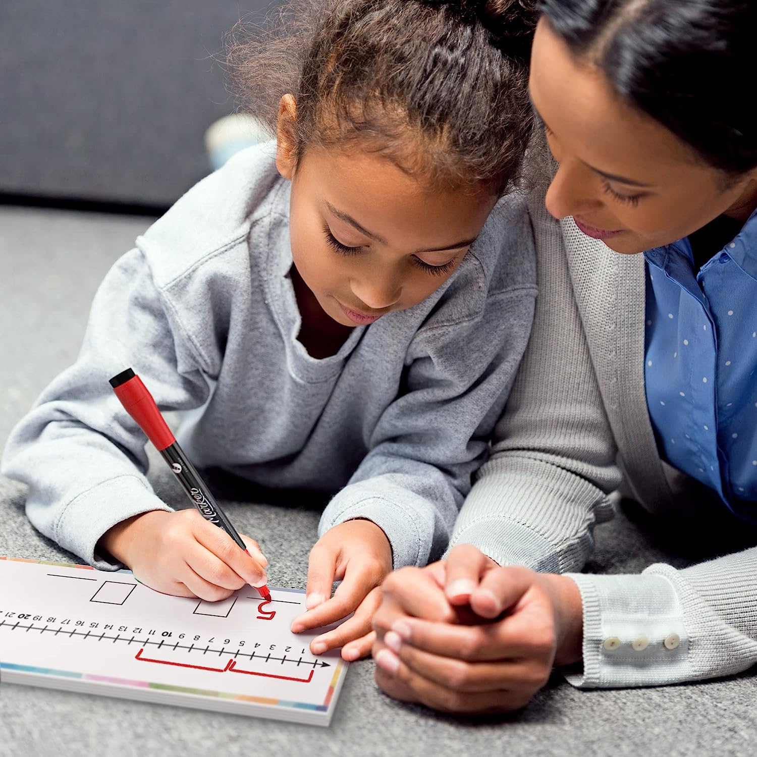 1-100 number line for desk for kids