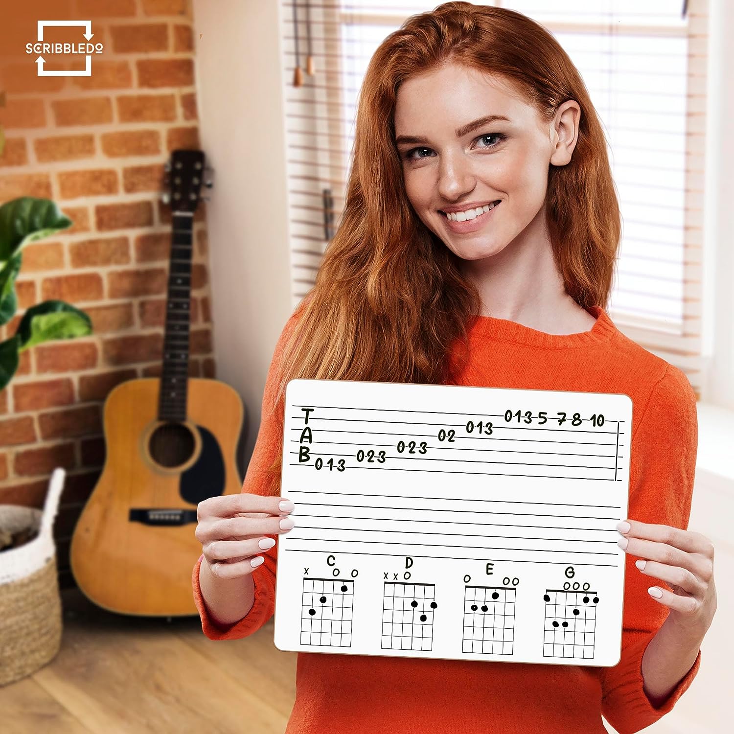 scribbledo guitar fretboard sheet 11"x14"
