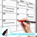 Large Whiteboard Dry Erase Quarterly Calendar 36"x48"