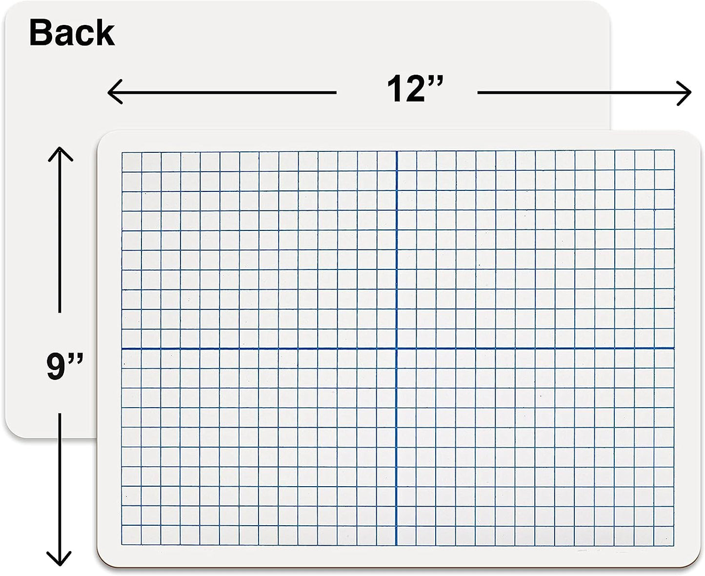 9x12 dry erase double sided graph for kids