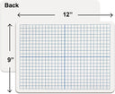 9x12 dry erase double sided graph for kids