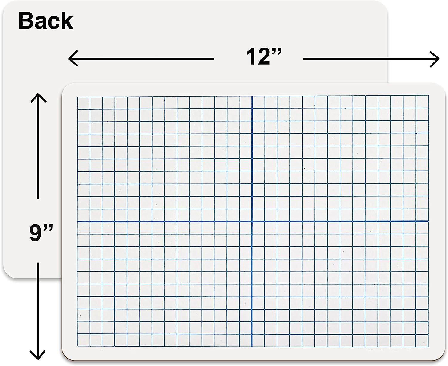9x12 dry erase double sided graph for kids