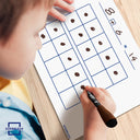 Ten Frame Double Sided Area Model Dry Erase Board 9"x12"