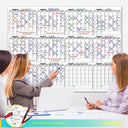 yearly white board calendar for wall 36x48