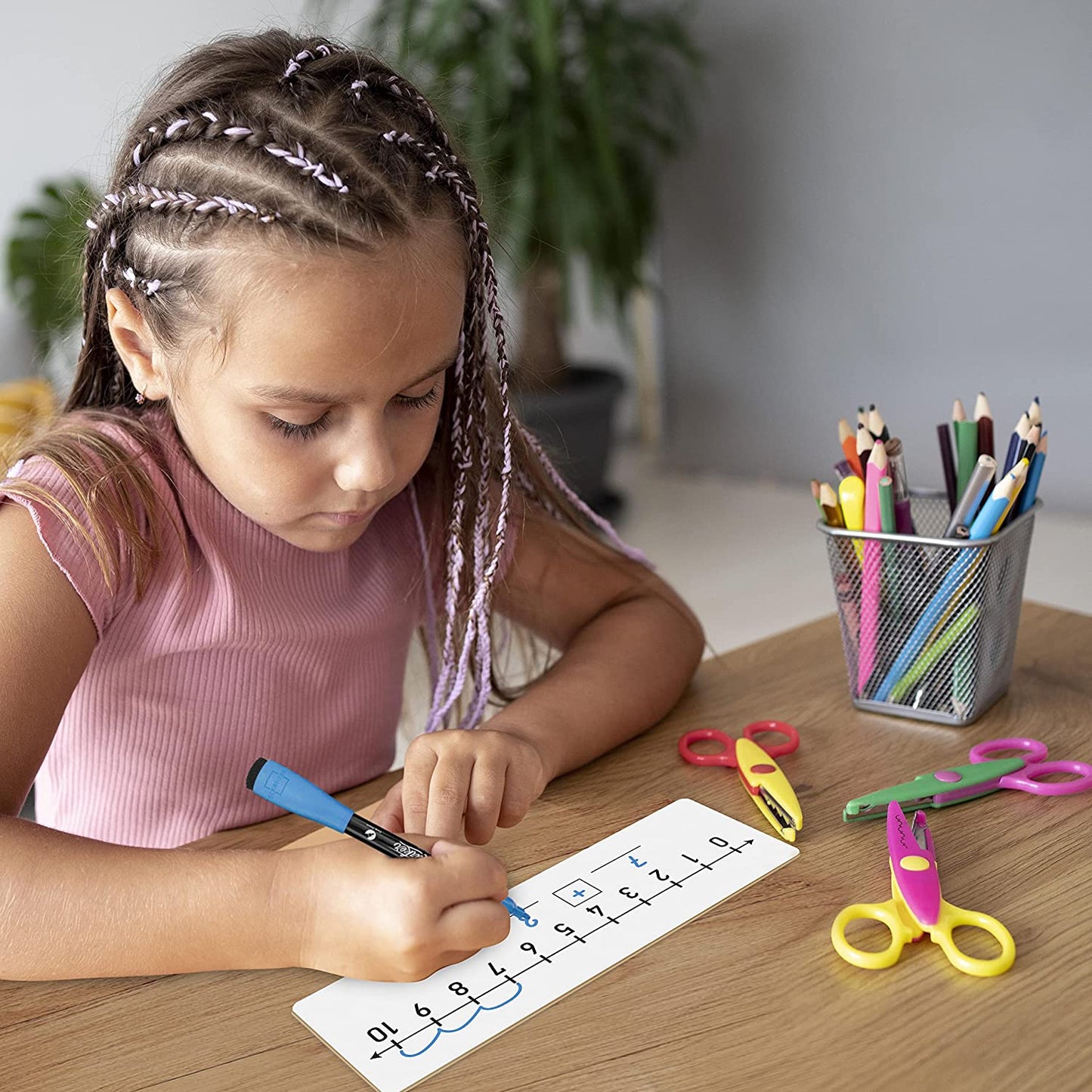 0-10 number line board for children