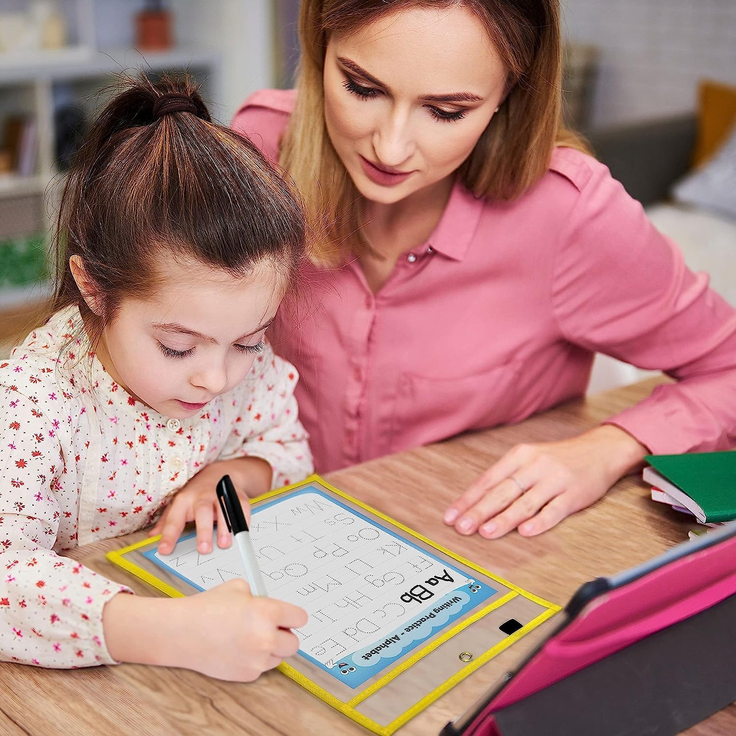 dry erase plastic pockets for kids