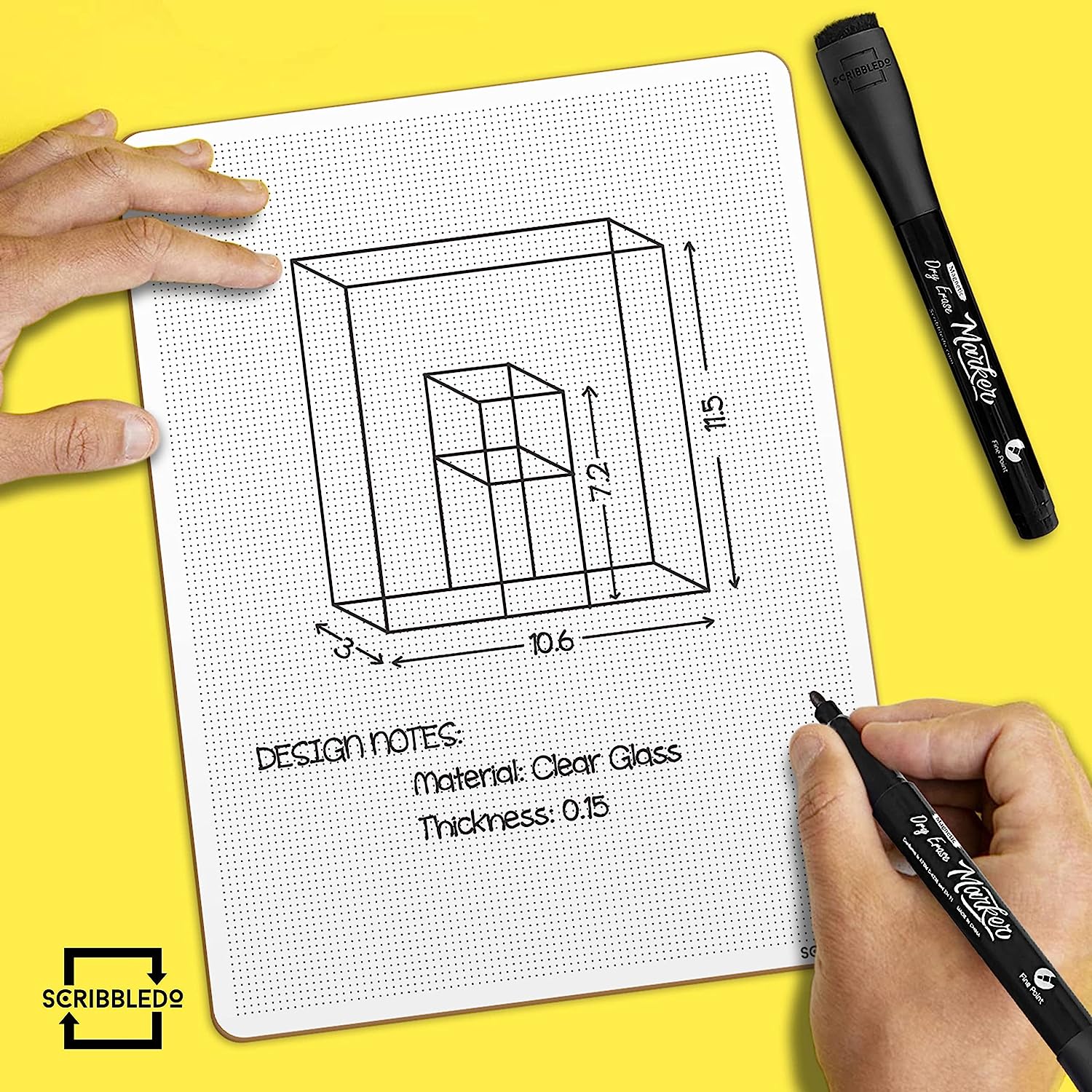 dry erase black marker fine tip for whiteboard