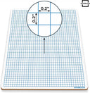 dry erase whiteboard with graph