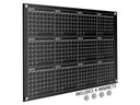 Black Magnetic Glass Whiteboard Calendar 34"x46" Yearly Planner