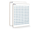 scribbledo dry erase number chart 9"x12"