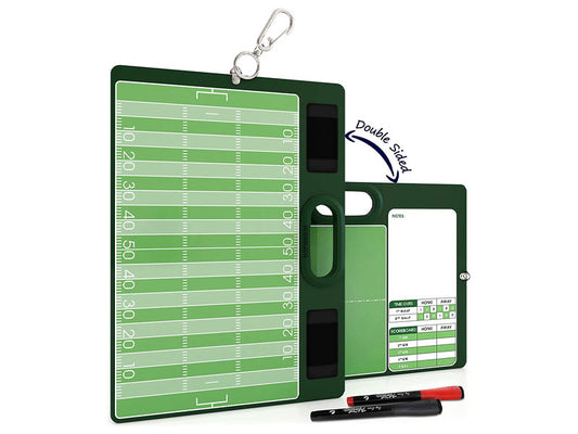 football dry erase board for coaches 15x10.5 with markers