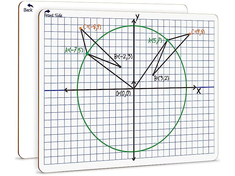 XY Axis Graph Lap Board 9"x12"