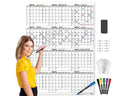 Large Dry Erase Quarterly Calendar 36"x48"