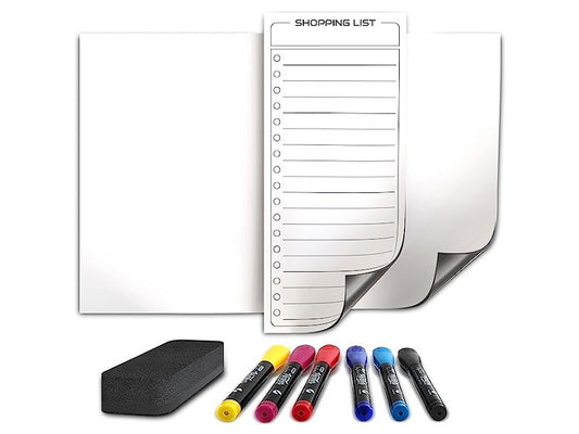 Magnetic Board for Fridge 8”x12” with Markers