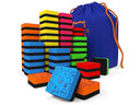 60 pack Magnetic Dry Erase Erasers Assorted Colors