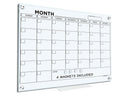 Magnetic Glass Whiteboard Calendar 18"x24" Monthly Planner