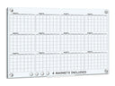 Magnetic Glass Whiteboard Calendar 24"x36" Yearly Planner