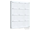 Magnetic Glass Whiteboard Calendar 34"x46" Yearly Planner