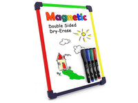 Scribbledo 4 Magnetic Dry Erase Markers Fine Tip Assorted Classic Colors  Low Odor Whiteboard Markers with Eraser Cap Thin Skinny White Board Markers