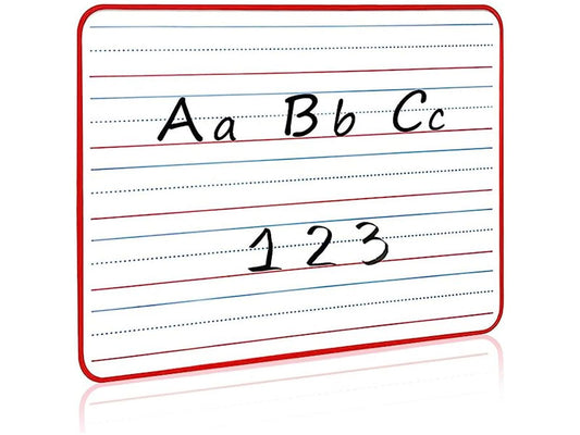 magnetic double sided ruled whiteboard 9x12