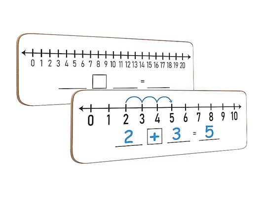 number line double sided whiteboard 4x12