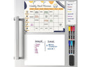 dry erase weekly meal planner with grocery list 13x17