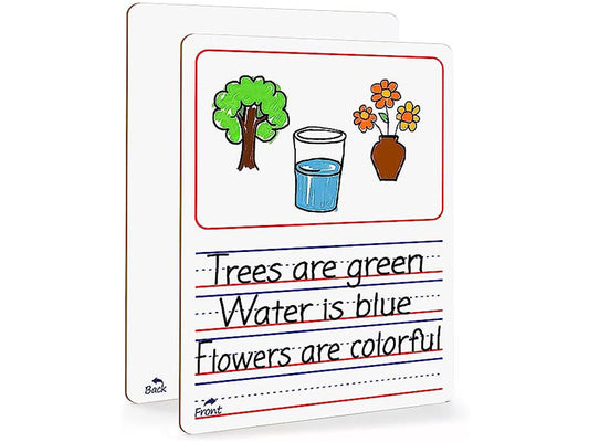 dry erase story lined double sided whiteboard 9x12