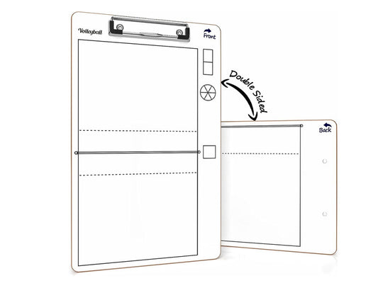 Scribbledo Double Sided Volleyball Dry Erase Clipboard 15"x9"